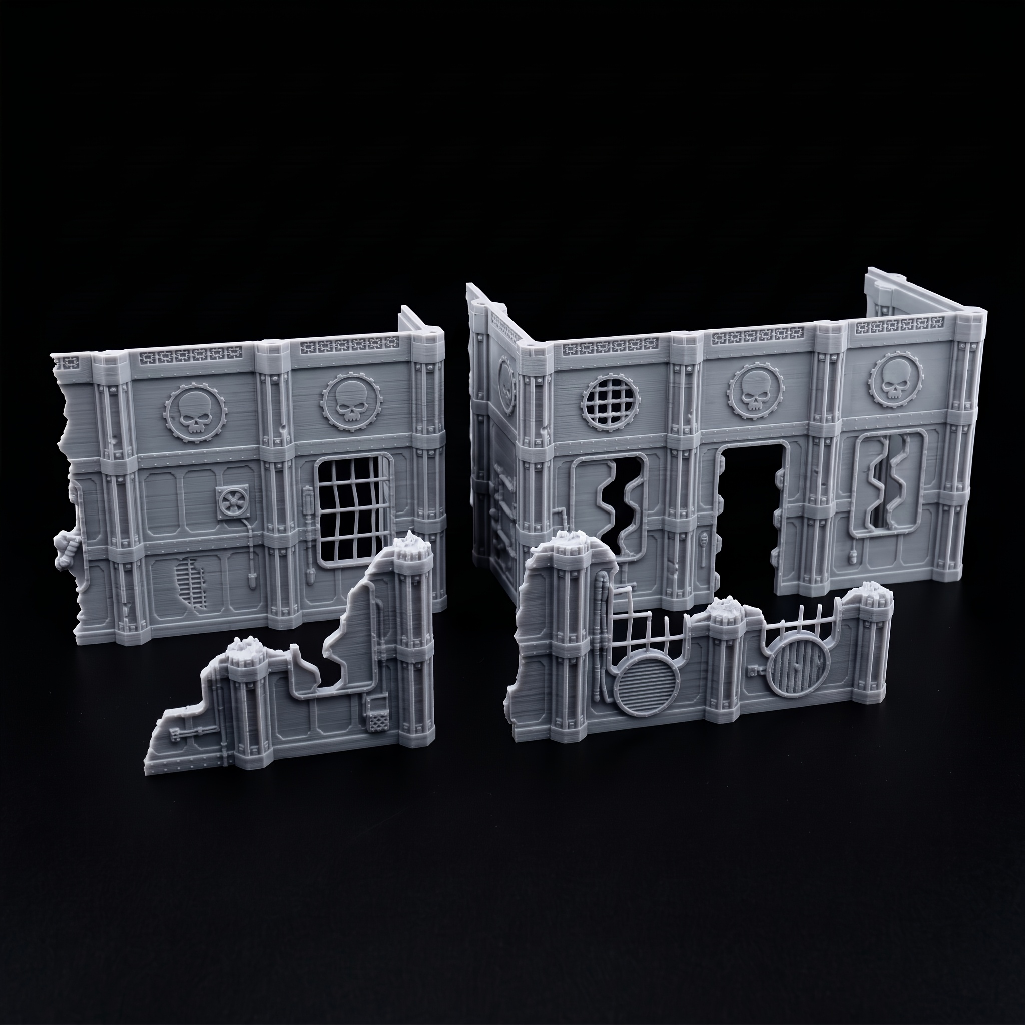 Destroyed Munitions Factory Ruins Architecture Model