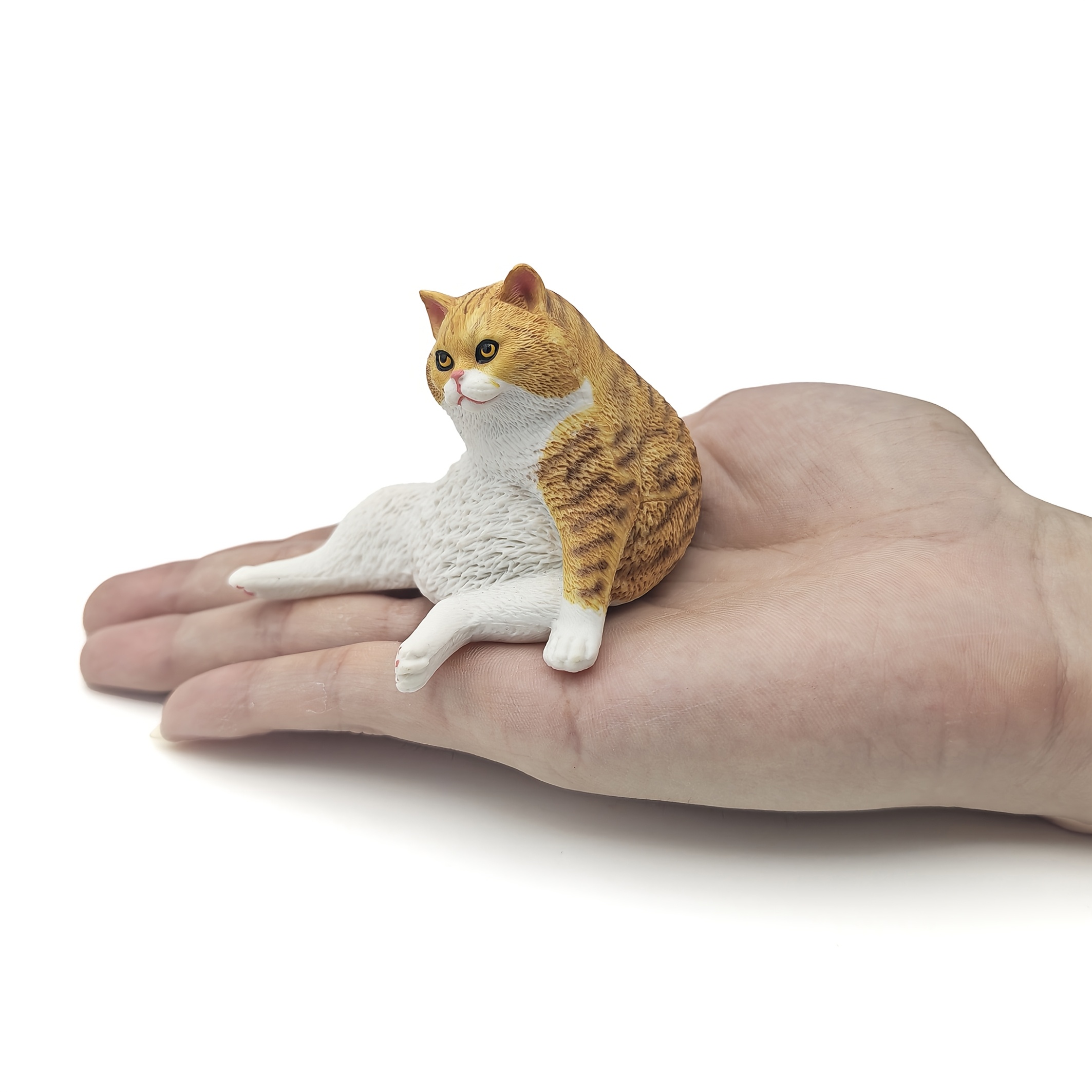 TEMU 【商品名】猫モデル、かわいい猫の置物、小型オーナメント、庭の装飾、ガーデン装飾、オフィス配置、デスクトップ配置、盆栽装飾、石庭装飾、シーン装飾に適したレーションと