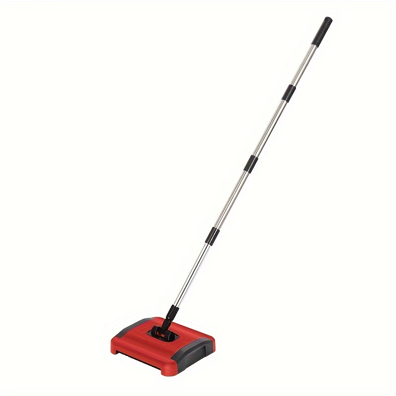 

Hand-push Carpet Sweeper - Manual Floor And Carpet Cleaning Broom Set For Living Room, Bedroom, Toilet - Ideal For Home Use On Multiple Surfaces