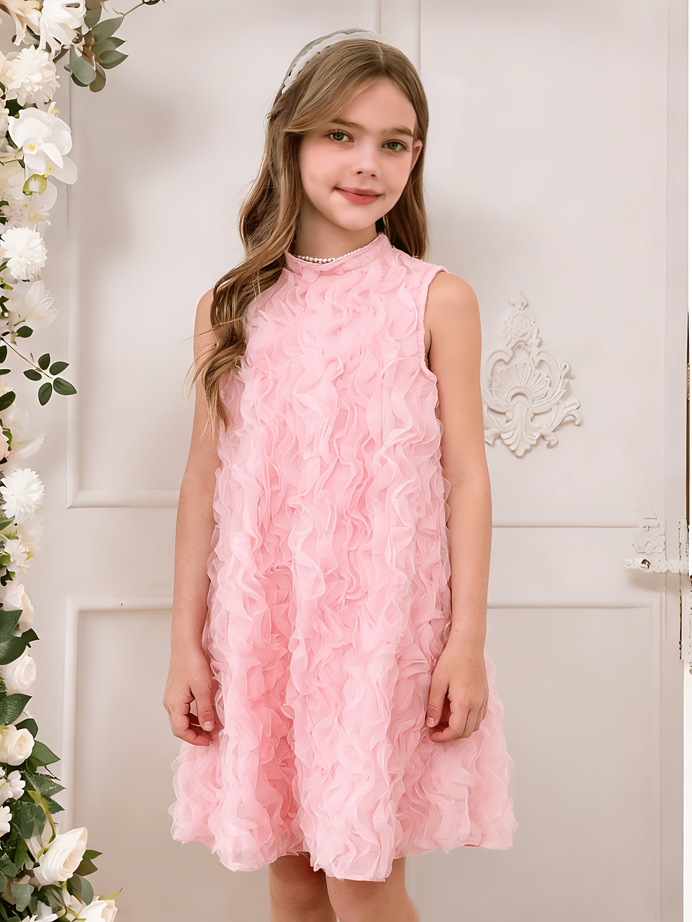 pink dresses for 12 year olds PYSD Teen Girls Fall Size 14 15 16 Hollow Long Sleeve Solid Dress Tween Kids Girl Fancy Spring Outfit Semi Formal Wedding Guest Clothes Pink: Clothing, Shoes & Jewelry Perfect for your little fashionista Pink Strapless Dresses For 12