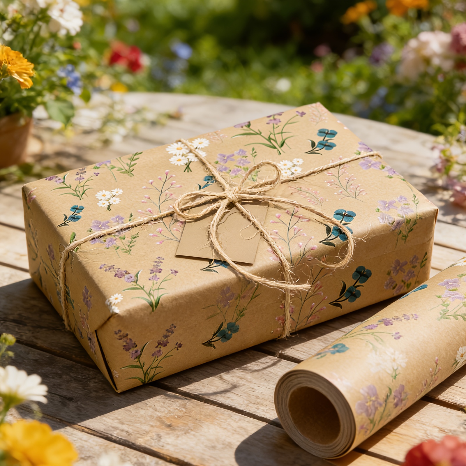 1 roll   10m   wrapping paper mothers day gift wrap 43cm wide   paper material floral pattern suitable for spring gift decoration mothers day weddings engagements proposals   birthday gift wrapping