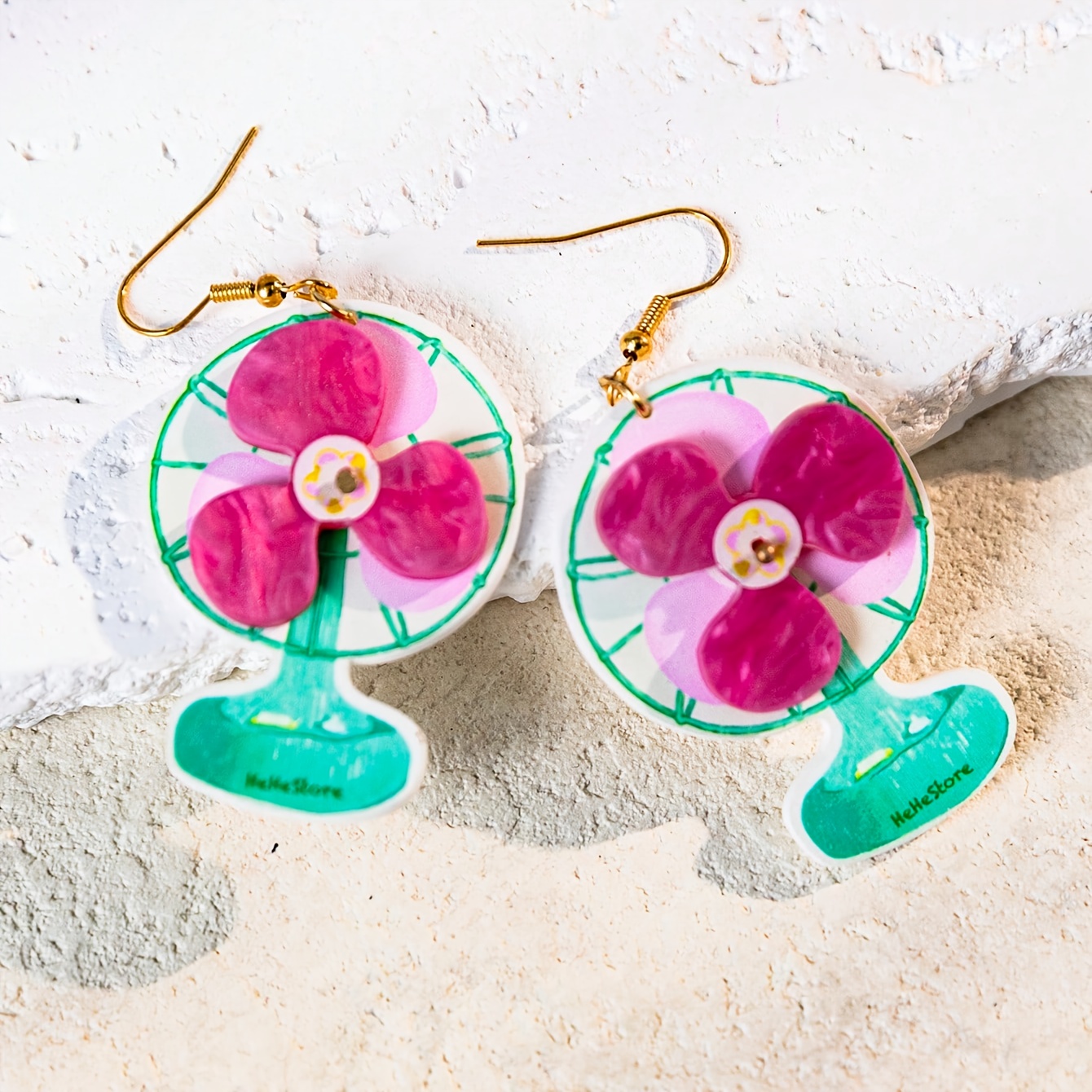 Women's Funny Cute Statement Acrylic Drop Dangle Earrings