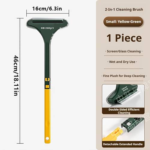 cleaning brush with retractable handle screen cleaner tool reusable pet hair remover household door window cleaning brush cleaning supplies tools halloween christmas gift