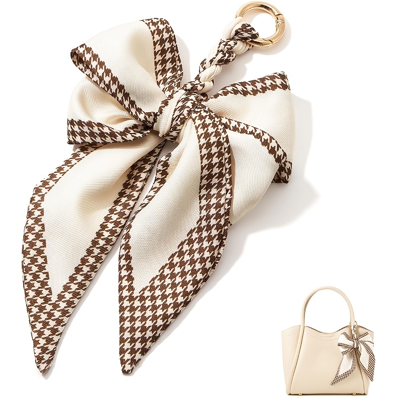 TEMU Bag Charm, Cute Design Key Chain Scarf Bag Pendant For Women, Suitable For Handbags, Tote Bags, Fashion Accessory