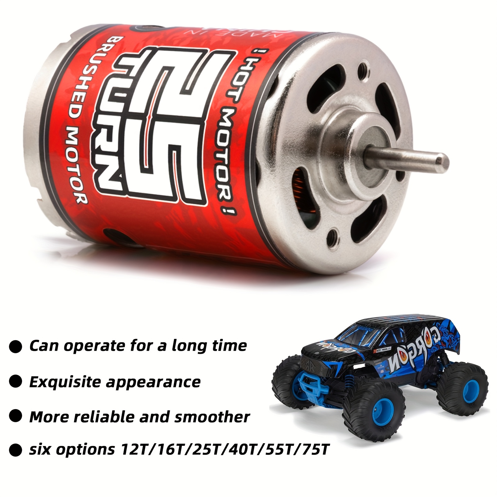 540 pro brushed motor motor 12t 16t 25t 40t 55t 75t - Temu