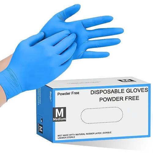 blue nitrile disposable gloves suitable for household cleaning pet care and hair dyeing dust free and free in four sizes xl stylish household cleaning gloves suitable for use in all
