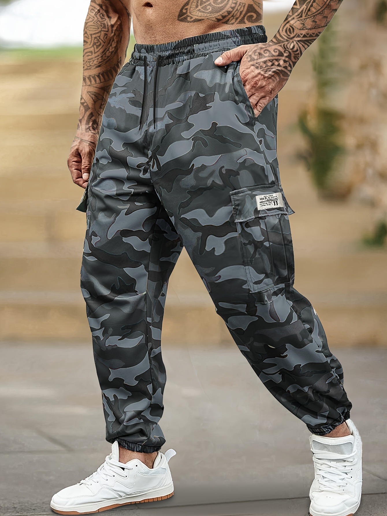 Pantalón Camuflado Joggers Militar Hombre Pantalones Jogger De