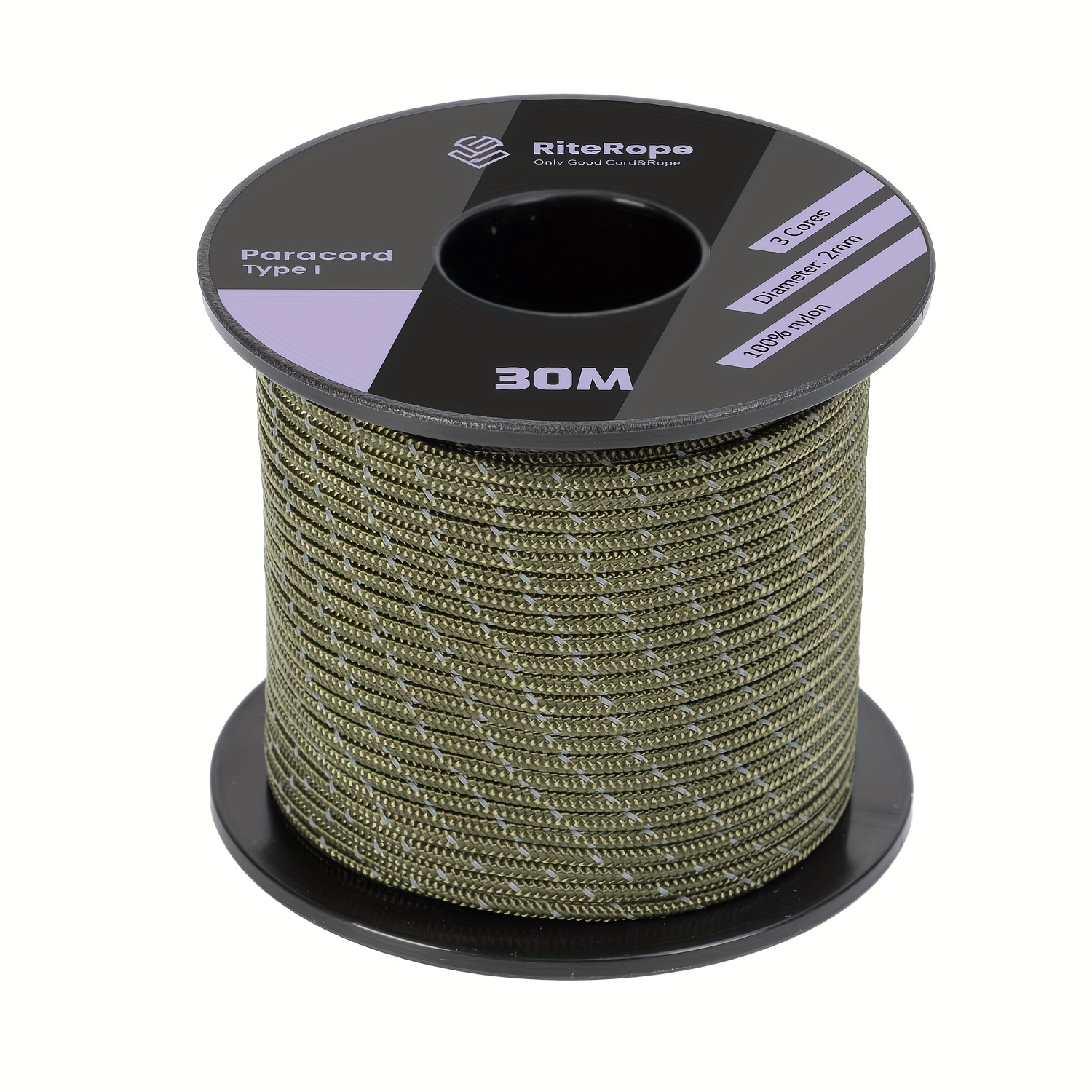 100% Nylon Rope, 30M Length, 2mm Thick for Outdoor Projects