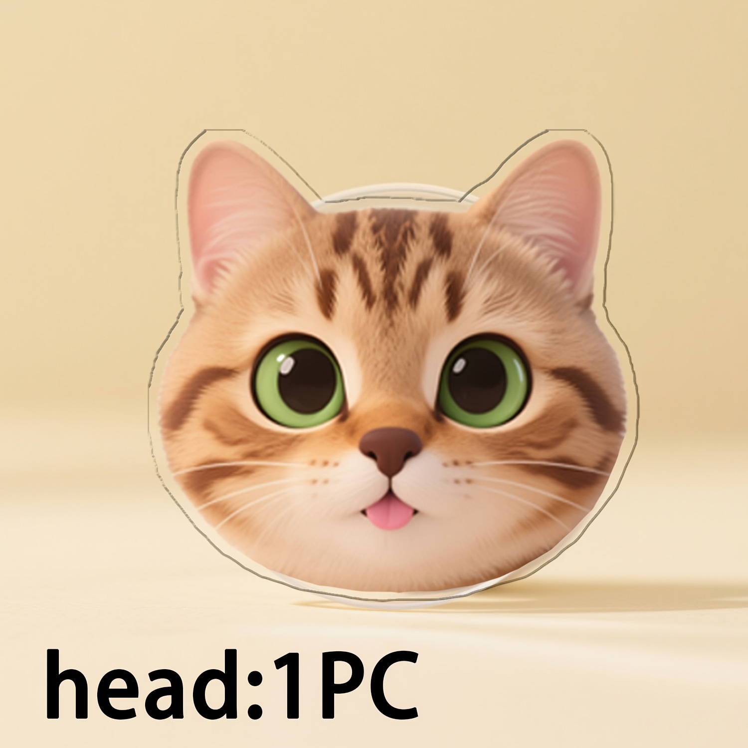 TEMU 1pc/3pcs Customized Pvc Holder Stand - Personalized Pet Photo Phone Grip With Ergonomic Handle, Durable Large Face Stand For Smartphones, Unique