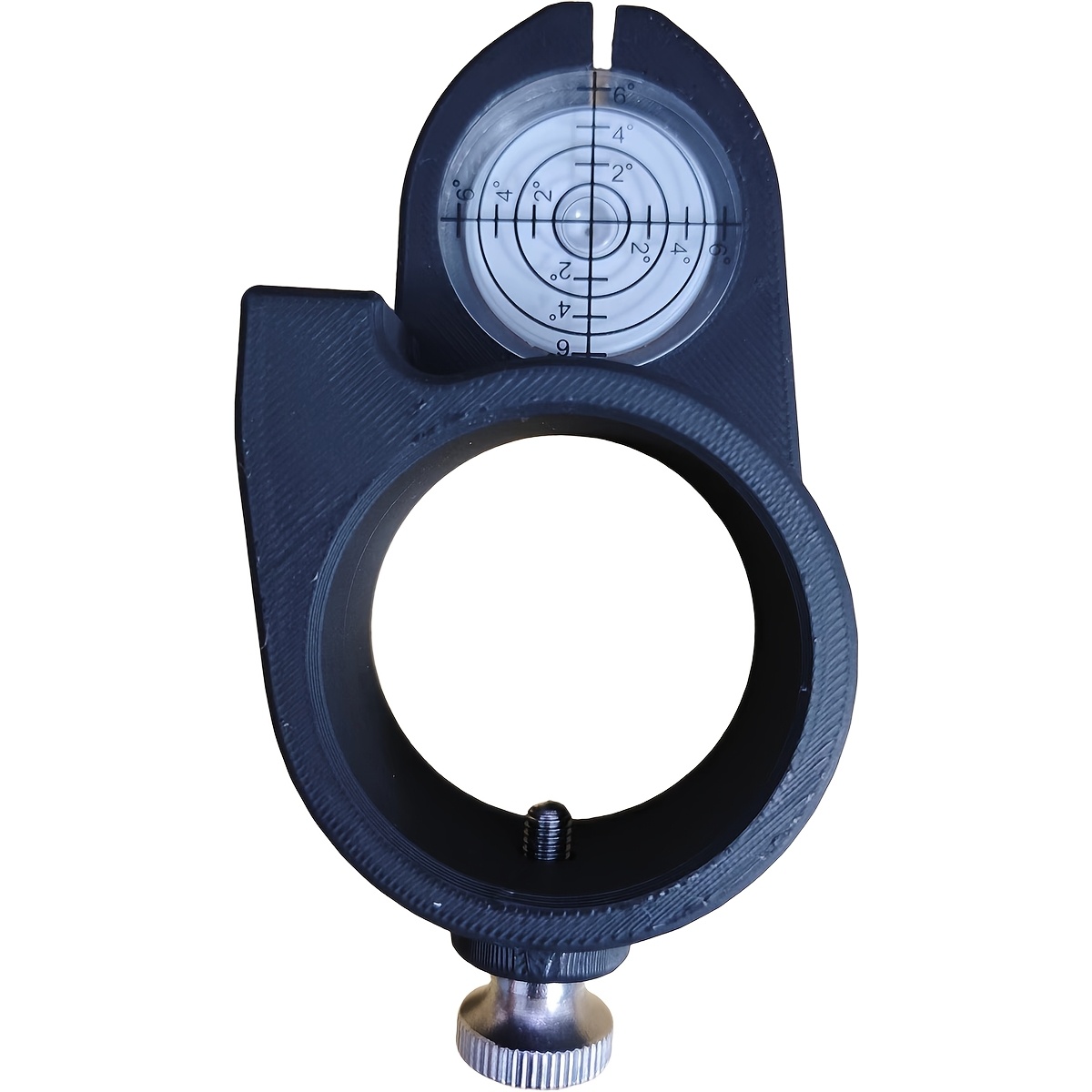 TEMU 1pc 43mm/1.7in Inner Diameter Multi-functional Drilling Angle Ruler Woodworking Straight Hole Drill Level, Dual-direction Level/angle Guide