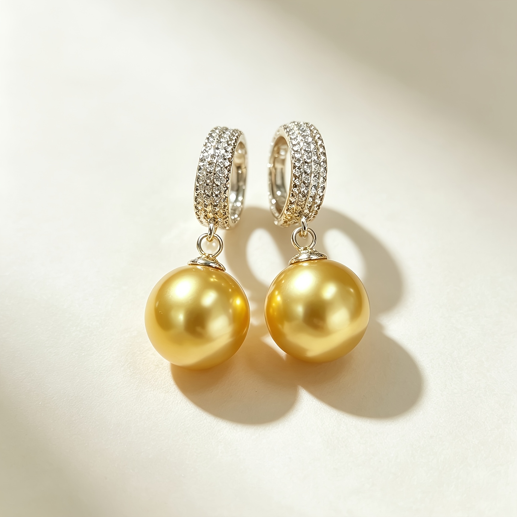 Women's Bohemian Large Zirconia Hoop Dangle Earrings