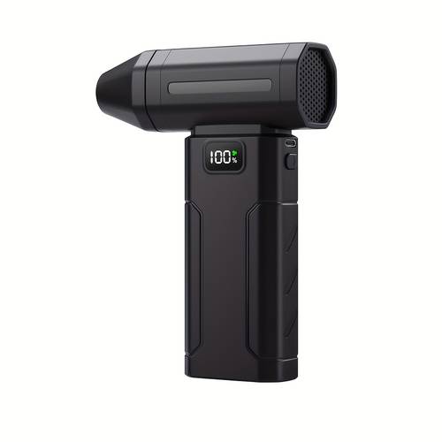 5200mah high capacity fan portable electric dust blower handheld personal cooling fan usb rechargeable with lighting multi functional for home outdoor travel camping and yard use for blowing dust charcoal snow