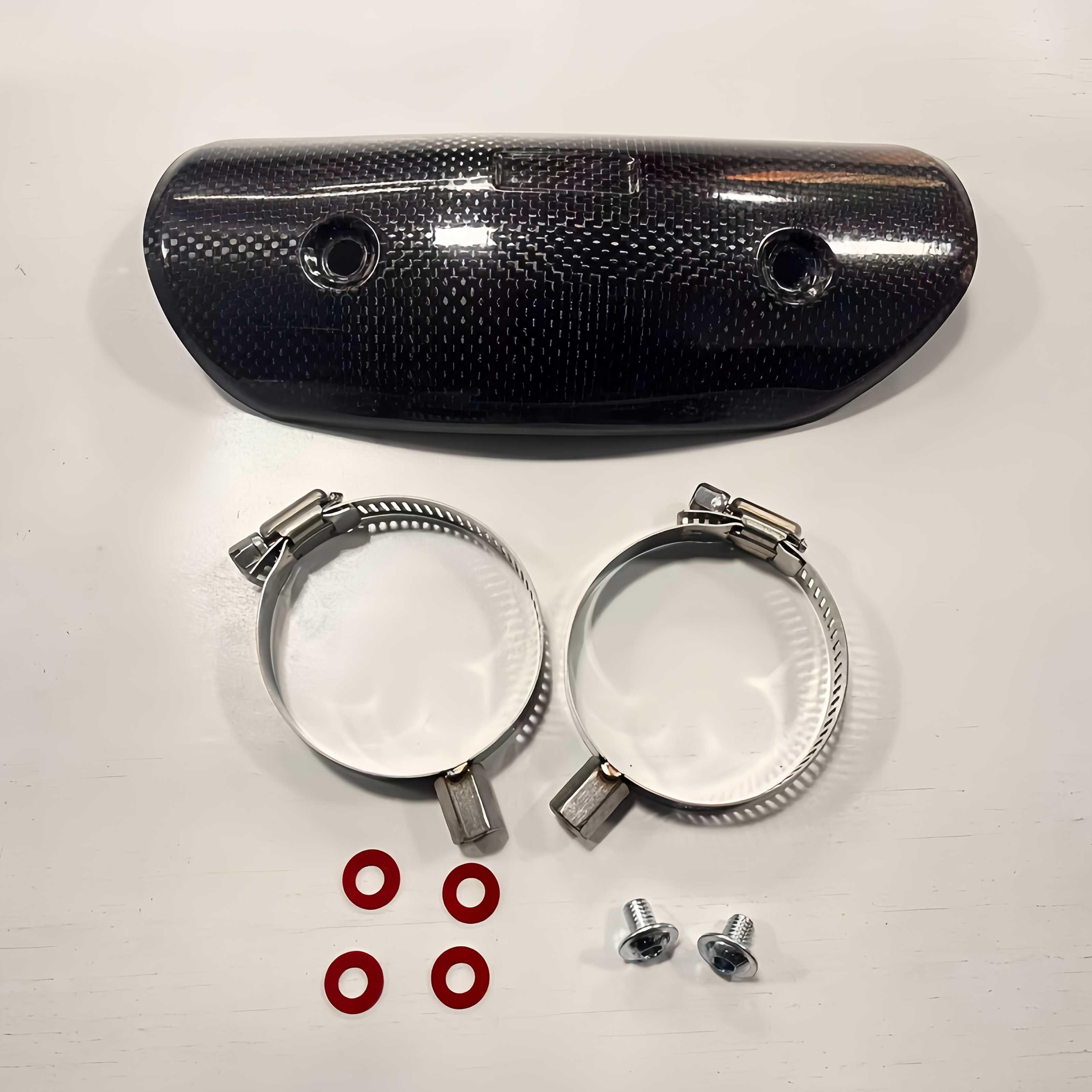 TEMU バイク用エキゾーストパイプ やけど防止カバー カー製 汎用 高温保護 遮熱カバー
