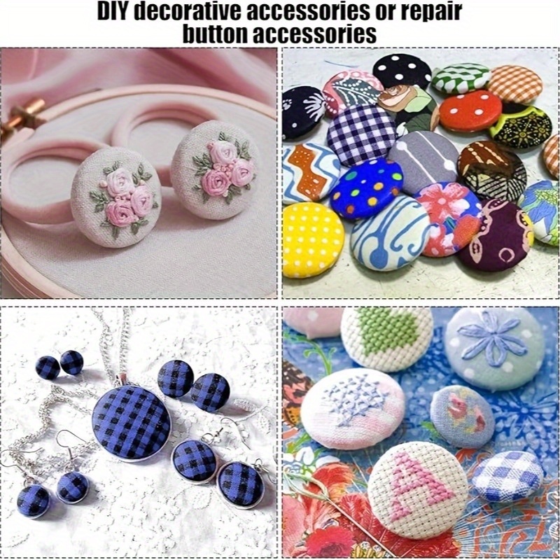 craft fabric button earring making kit