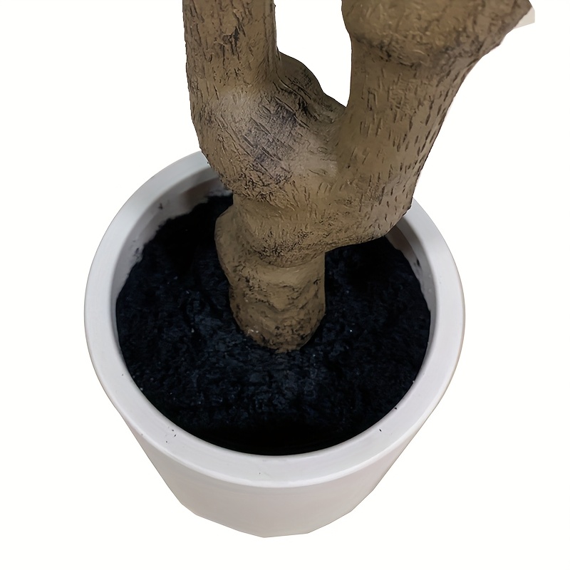 6FT/180CM Synthetic Olive Tree - Potted Imitation Olive Tree for Home Office, Living Room, Bathroom, Bedroom, And Entrance Decor - Large Faux Olive Plant with Realistic Trunk, Branches, Fruits, And Leaves for Outdoor Decoration