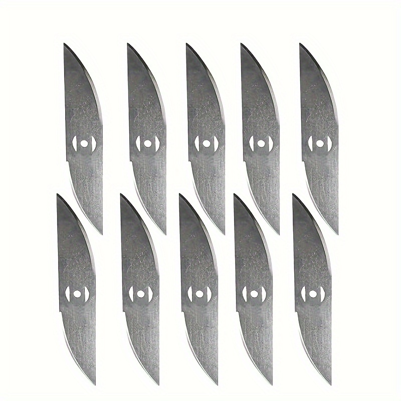 

10-piece Premium Stainless Steel S-type Trimmer Blades, 6" - Effortless Cutting For Tough Vegetation, Brush Cutter Attachment With Safety Features, Fits 0.2" Mandrel