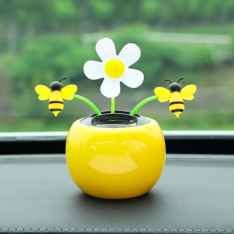 

Solar Powered Car Swings, Sunflowers, Car Decorations, Bees, Car Interior Accessories