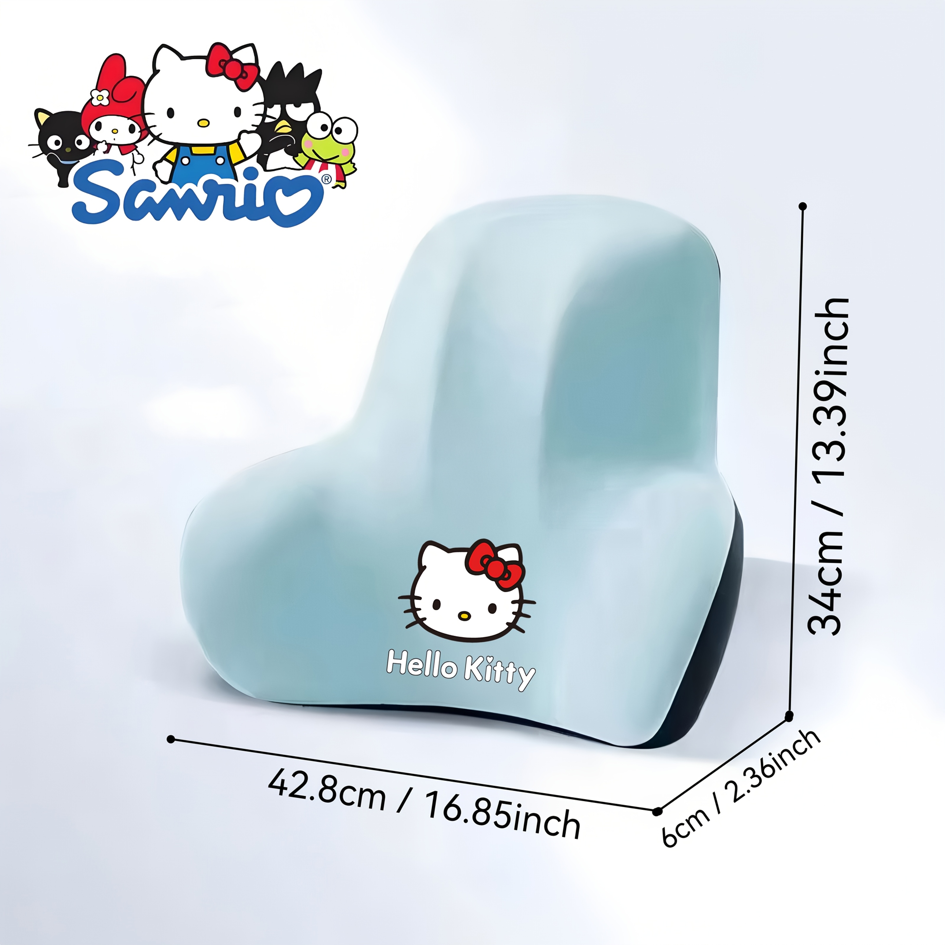   for   ergonomic office chair cushion lightweight portable memory foam back support with contoured design for home   bed black white   grey chair cushion for office bedroom     character   polyester cover Product details 4