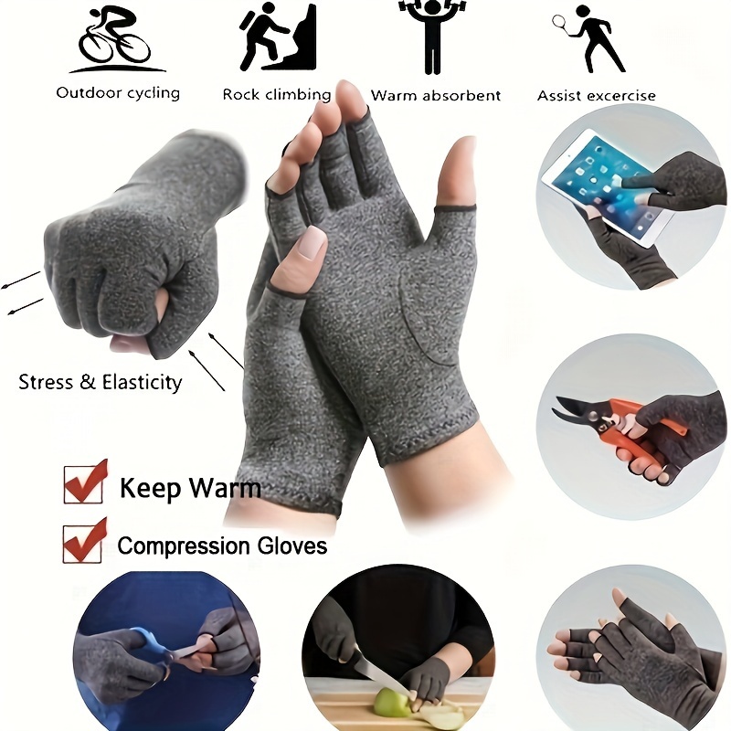 Guantes de compresión para artritis sin de Guantes de artritis con