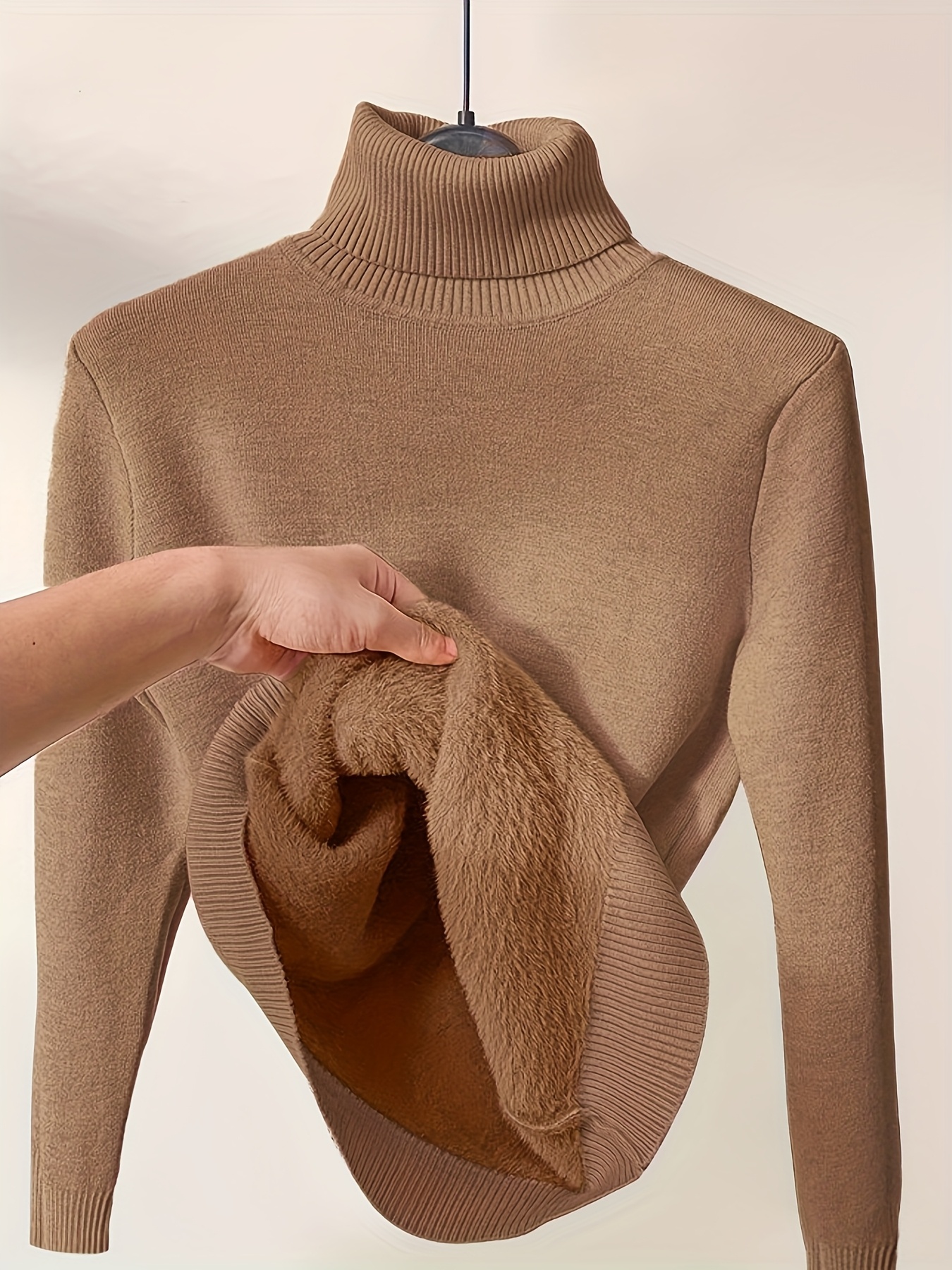Women's High Neck Turtleneck Sweater Pullover
