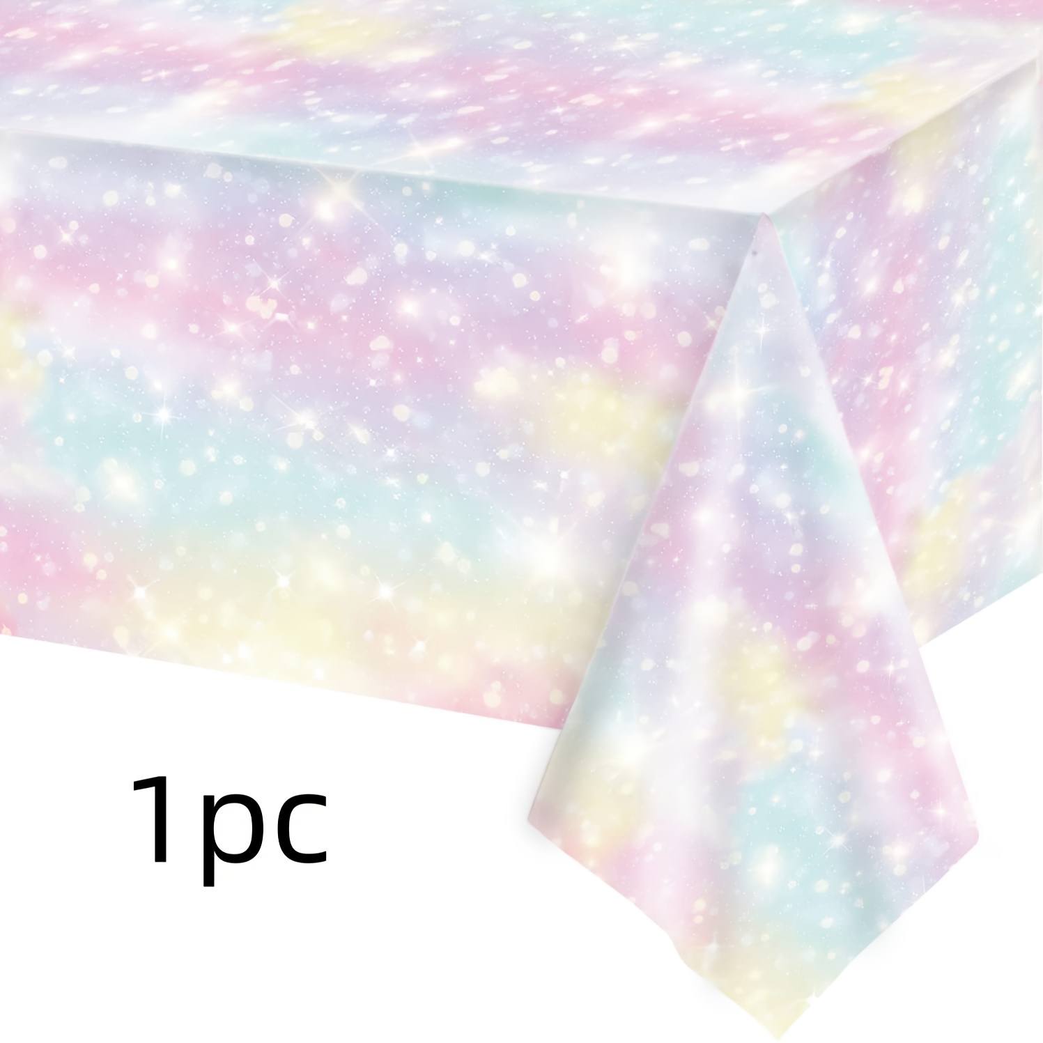 1 3pcs watercolor rainbow tablecloth     gradient tablecloth disposable tablecloth birthday   supplies