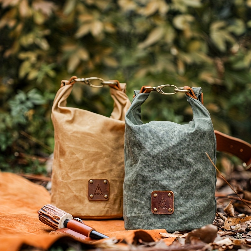 Oil Wax Canvas Outdoor Camping Multifunctional Tool Organizer Bag