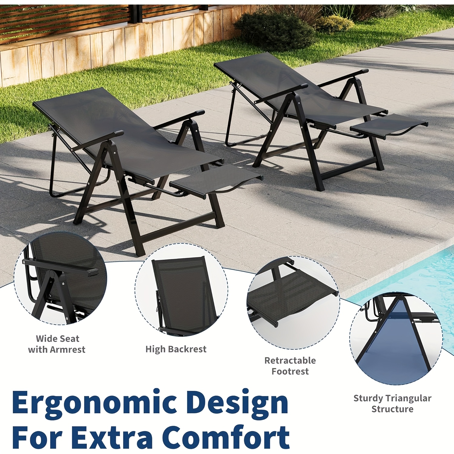 lounge chair adjustable beach chair zero gravity chair Temu