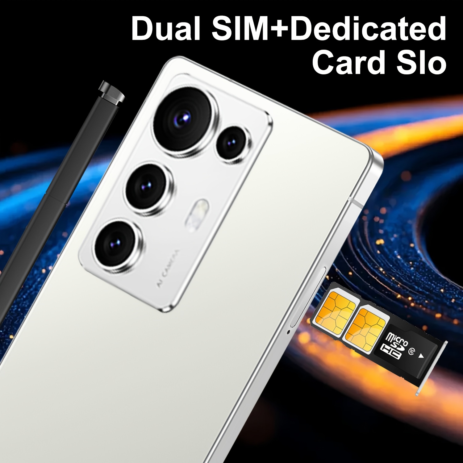 smartphone mini ipad sbloccato 5g,   display hd da 7,5 pollici, 6gb   + 128gb rom,    , fotocamera hd,   sim, riconoscimento facciale, ricarica type-c,   integrato, gps  . accessori completi con custodia  , pellicola   per   Dettagli dell'articolo 2