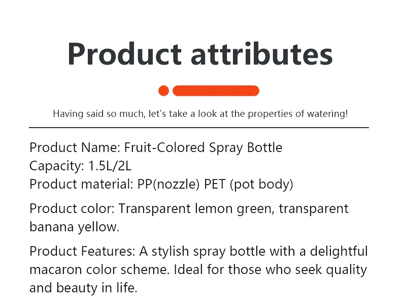 colorful fruit themed household watering spray bottle pressure operated for gardening hand pump sprayer for succulents Product details 6