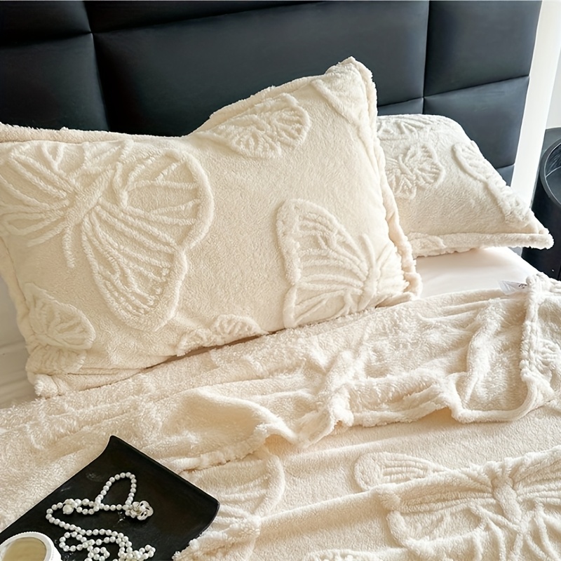 TEMU 2-pack Pillowcases, Soft Fabric, Machine Washable 48x74cm, Zippered Pillow Protector, Unprinted, Home Bedding Decor