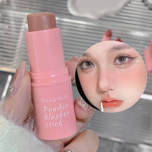 dual use matte blush and lipstick stick multi color for face and lips two in one portable pocket blush stick for a plump and look