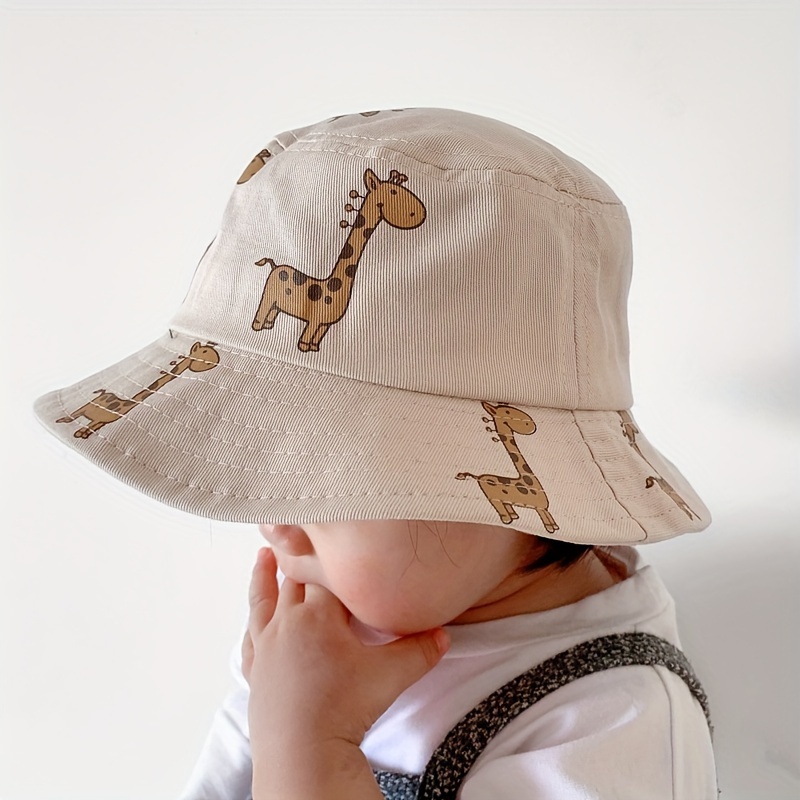 

Spring And Autumn Boys And Girls Thin Cartoon Basin Hat, Children's Bucket Hat