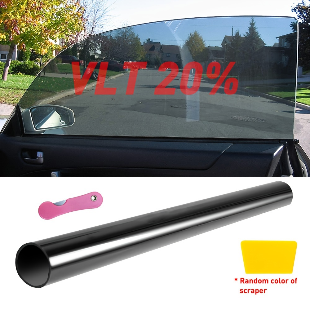 

1pcs 3m Uncut Roll Window Tint Film Black 70% 5% 20% Vlt 20" X 10ft Fit For Car Front Rear Windshields Windows Sunroof 1% 25% Transmittance