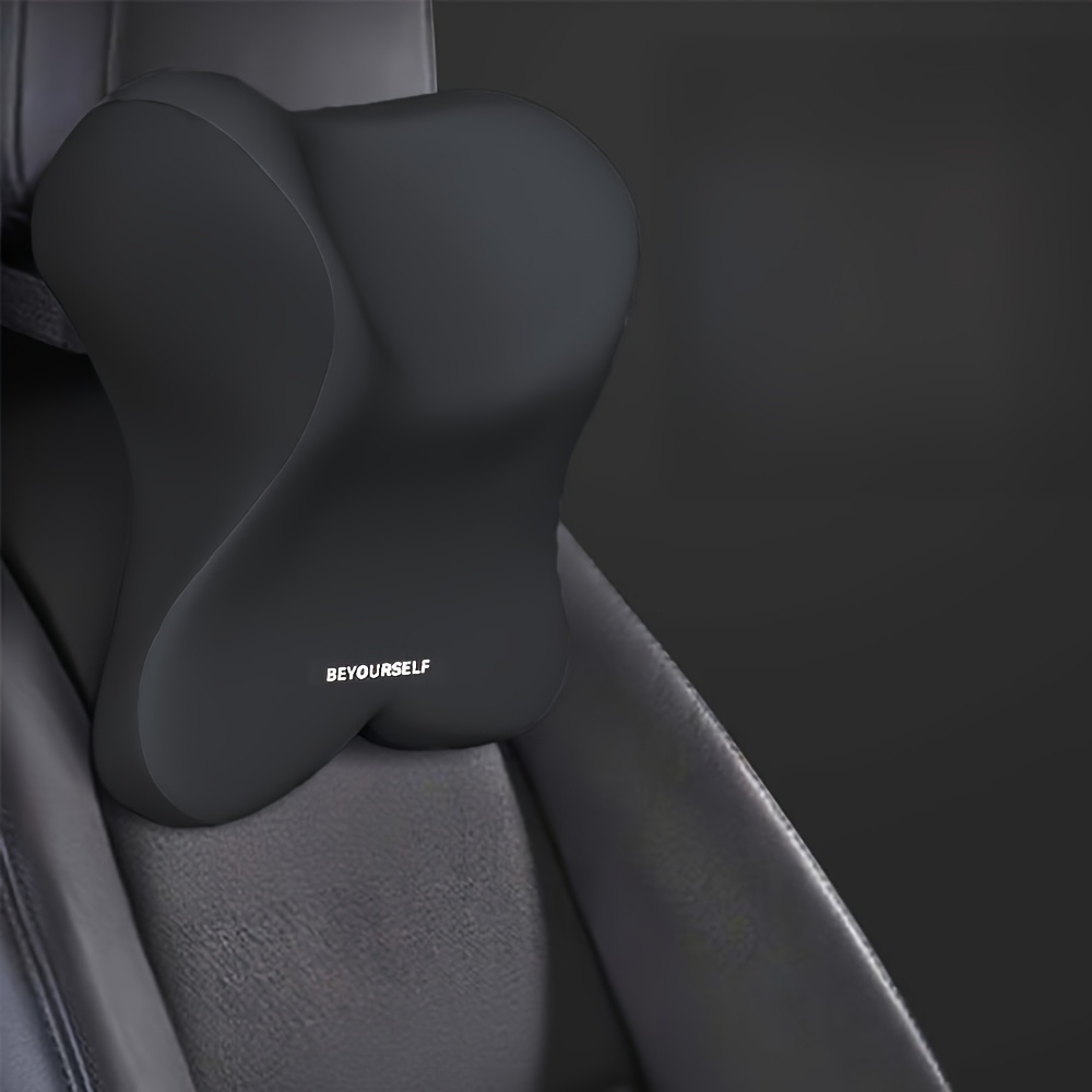 TEMU 人間工学ネックピロー ポータブル旅行用ネックピロー 車用ドライビングシートヘッドレストピロー オフィスチェア・用ネックピロー 長さ調節可能なトラップ付き