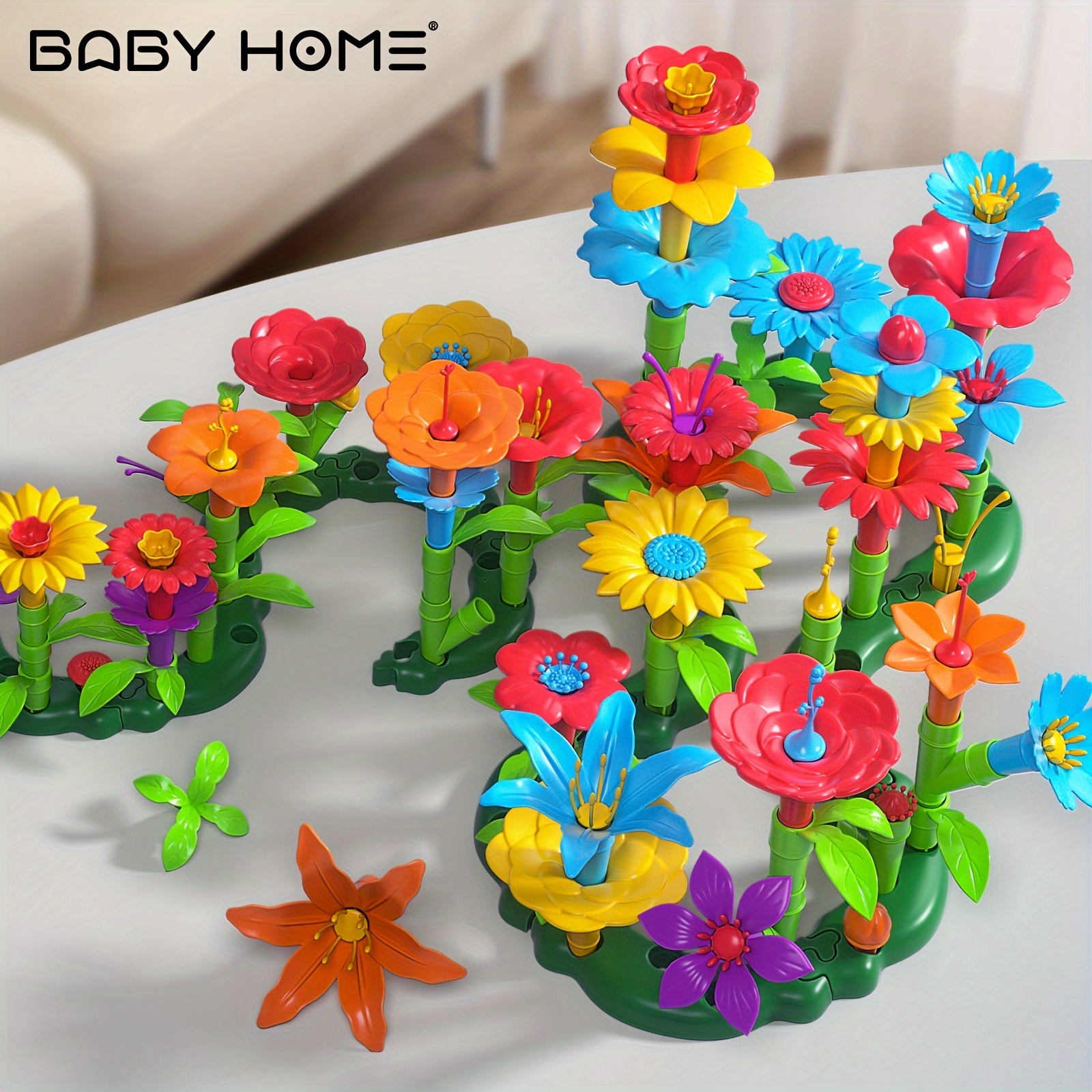 

Babyhome 91pcs Flower Garden Building Toys, Stem Educational Activity Preschool Toys Toys Birthday Gifts [random Accessory Colors]