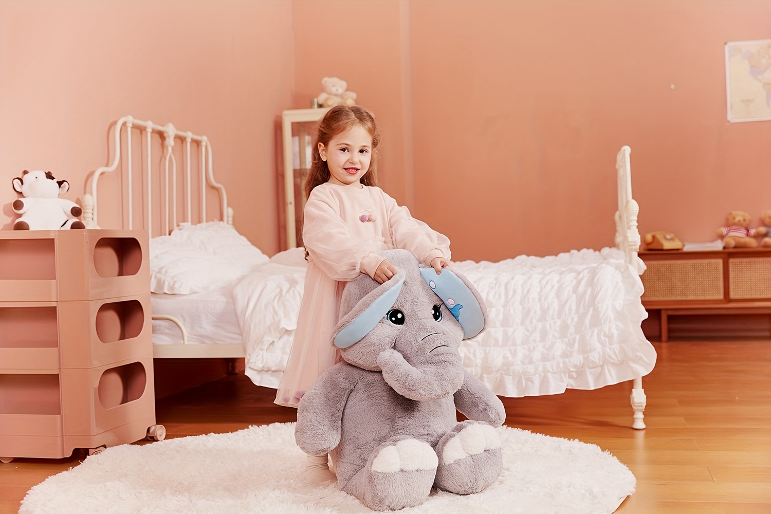   giant elephant stuffed animal plush toy large 30 cute   toys huge big size plushie gifts for kids details 1