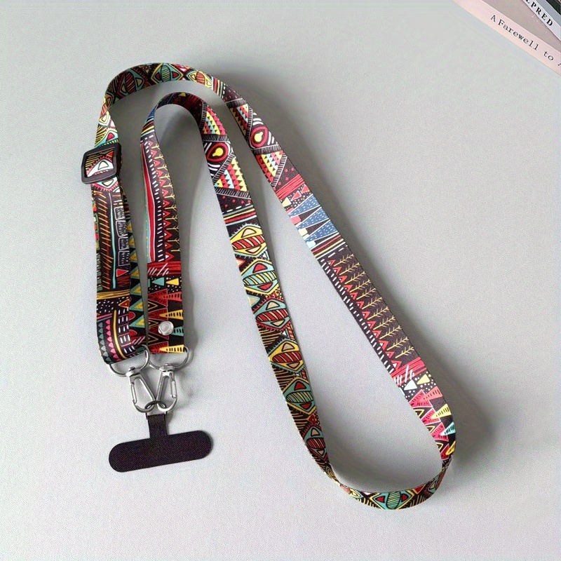 TEMU Cordino universale per telefono in stile , regolabile e indossabile diagonalmente, con design totem vintage, tracolla, alta qualit�, e durevole,