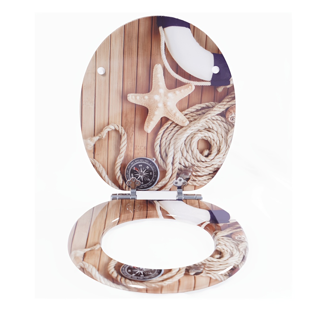 Sainos Wc With Soft Close, Mdf , Stable Quality, Toilet Lid Toilet