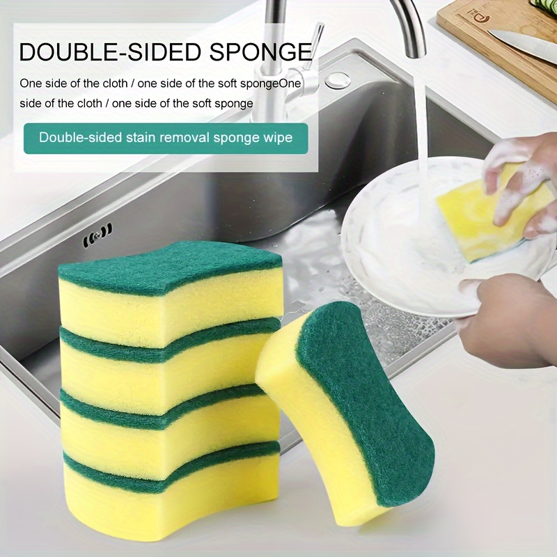 

50/100pcs Cleaning Sponges - Double-sided, -free Kitchen & Bathroom Scrubbers For Dishes, Glass & More | Melamine Sponge Set