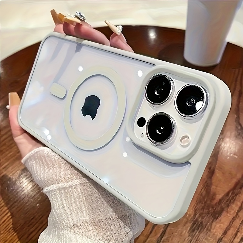 Phone Case - Phone Case: New Shockproof Magnetic Transparent Case For Iphone 16 15 14 13 12 11 Pro Xs Max Xr 8 7 Plus Phone Cover