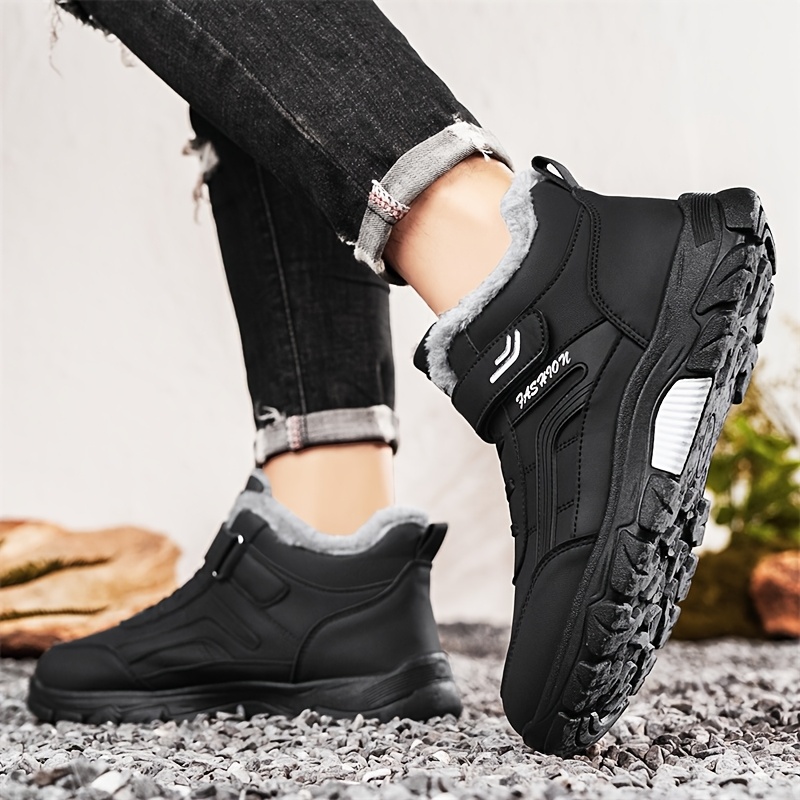 Men's Thickened Wide Toe Hiking Boots, Comfortable Athletic Shoes