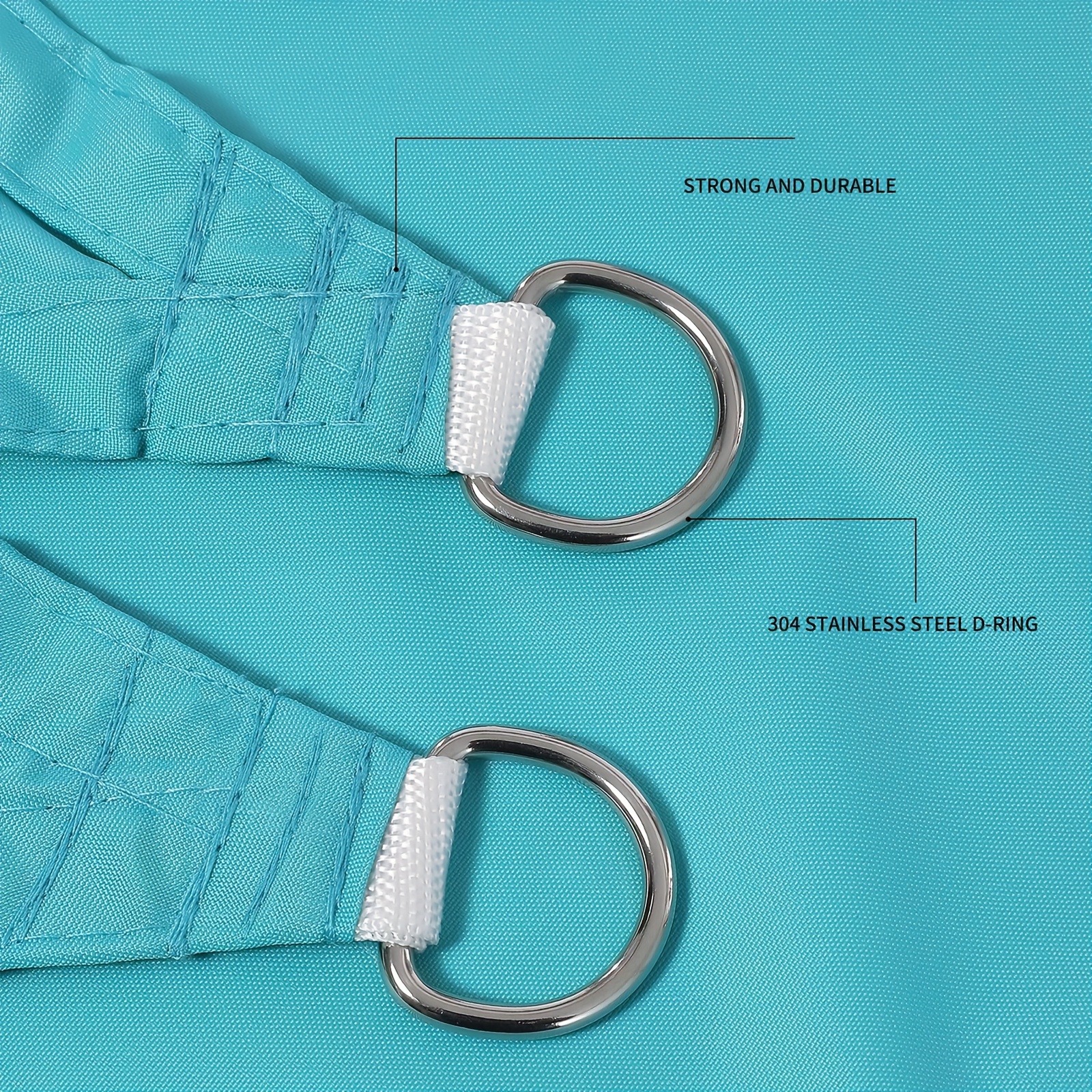 1-Pack Blue UV-Blocking Sun Shade Sail for Outdoor Patio, Right-Angle Triangle Design with Adjustable Rope, Durable Polyester Fabric for Backyard, Deck, Garden, Poolside - All-Season Shelter