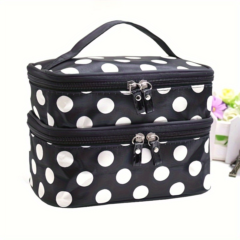

Double Layer Cosmetic Bag, New Large Capacity Waterproof Wash Storage Bag
