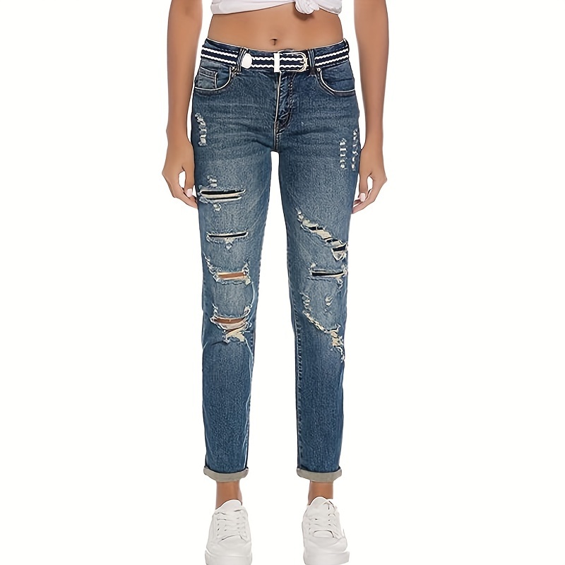 Versatile Stretch Denim Woven Belt for Men & Women