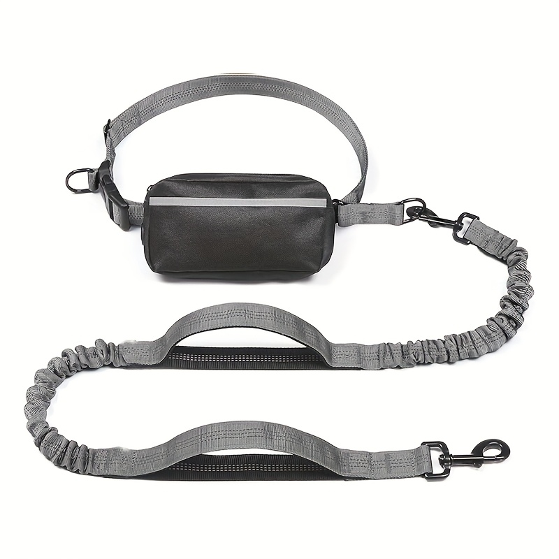 Portable Reflective Dog Leash with Waist Bag