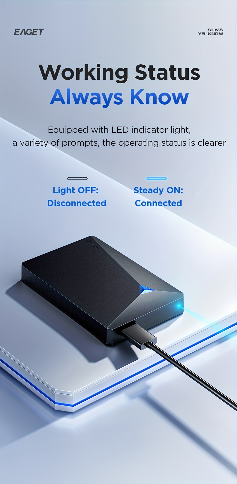 EAGET 500GB Large Storage Portable External Hard Drive, USB 3. 0 Mechanical Hard Drive for PC Laptop PS4 Xbox One Xbox Game/File/Video/Music Storage Expansion Backup 14 EAGET 500GB Large Storage Portable External Hard Drive, USB 3. 0 Mechanical Hard Drive for PC Laptop PS4 Xbox One Xbox Game/File/Video/Music Storage Expansion Backup