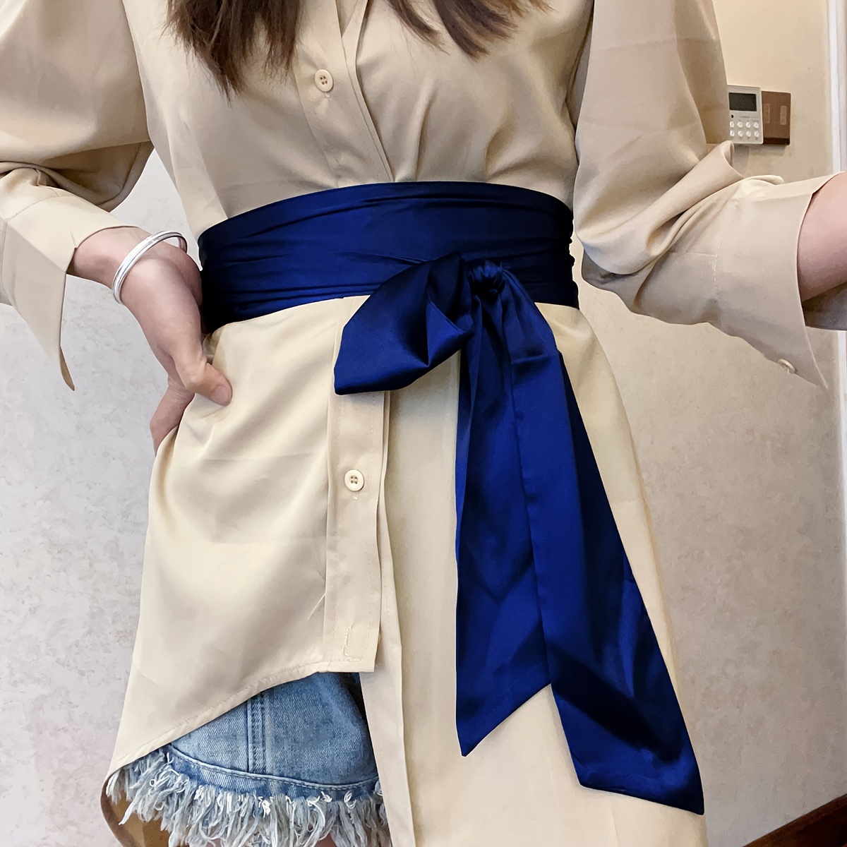 long sleeve velvet maxi dress Velvet Long Sleeve Maxi Dress in Ivory - 2