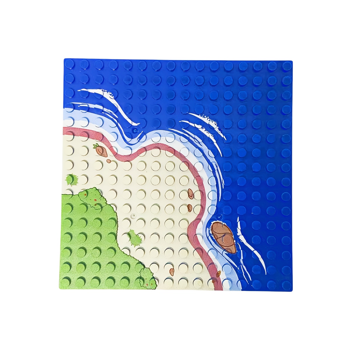 2pcs 16*16 Dots Printed Baseplate Building Blocks DIY Toys
