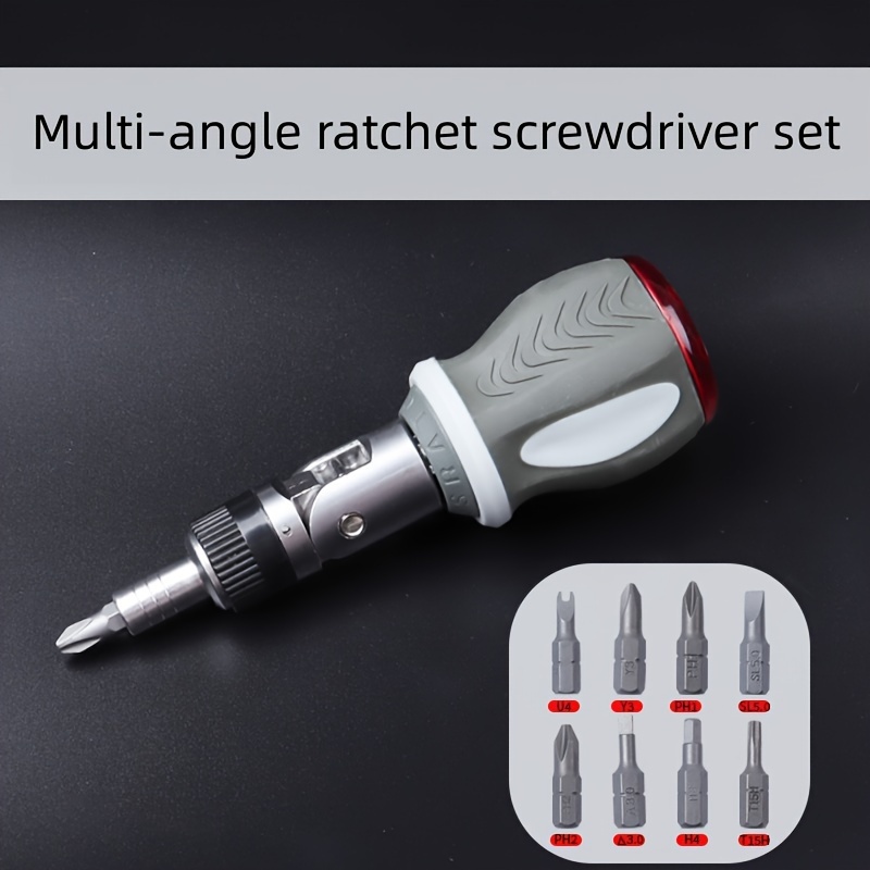 Multi-angle 180-degree Bending Ratchet Screwdriver Set Adjustable Multi-functional Screwdriver Home Use Special Bit Screwdriver