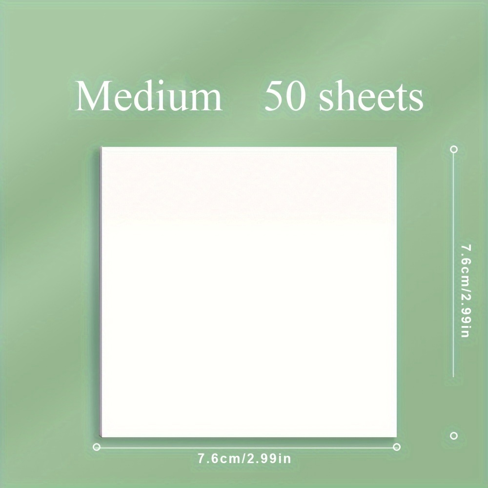 50/100/150-page Pet Transparent Sticker Sheets, Translucent Fluorescent Notebook Stationery For School And Office Use